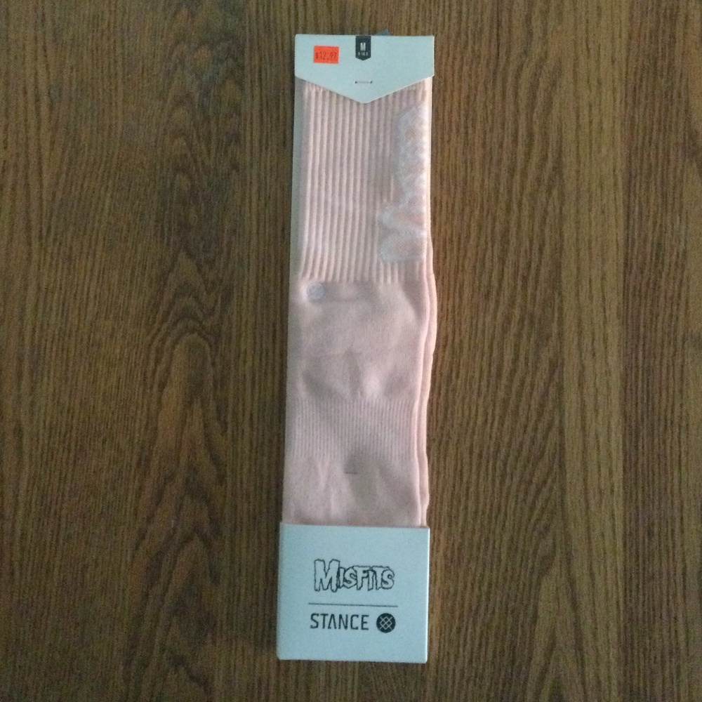 Stance Women’s Pink Misfits Socks. NWT